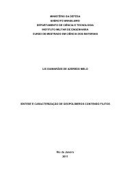 Síntese e caracterização de geopolímeros contendo filitos - IME