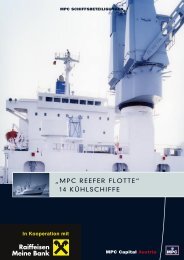 „MPC REEFER FLOTTE“ 14 KÜHLSCHIFFE - Raiffeisen