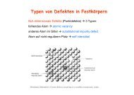 Typen von Defekten in Festkörpern - KemnitzLab