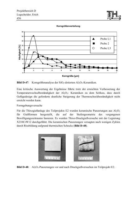 Projektbereich D Lugscheider, Erich 383 Projektbereich D ... - SFB 289