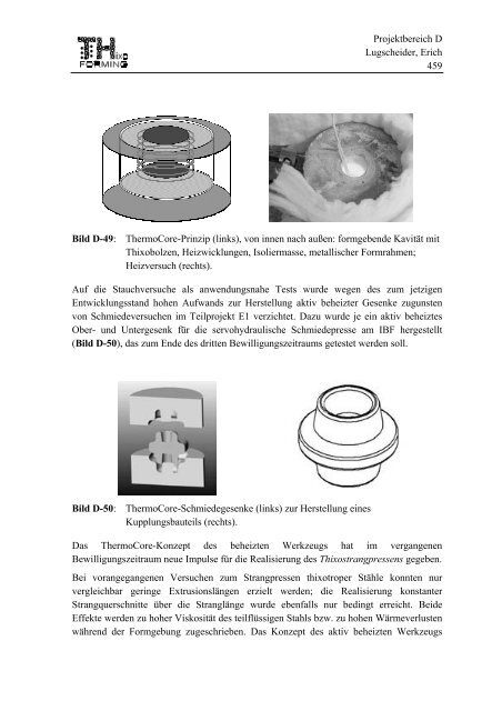 Projektbereich D Lugscheider, Erich 383 Projektbereich D ... - SFB 289