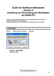 Installationsanleitung ELBA-business 5.3.3 - Raiffeisen