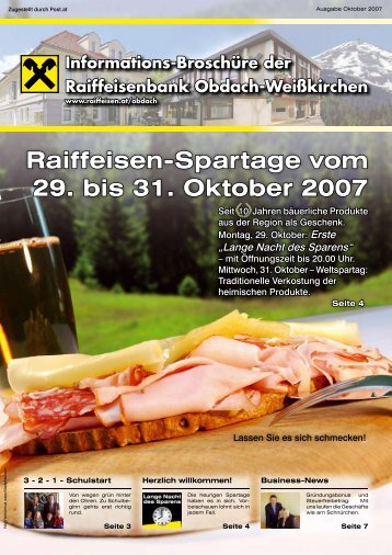 Ausgabe Oktober 2007 - Raiffeisen