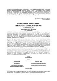 RAIFFEISENLANDESBANK NIEDERÖSTERREICH-WIEN AG