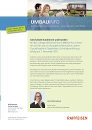 UMBAUINFO - Raiffeisen