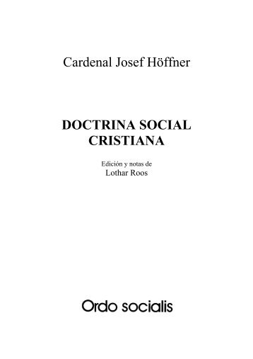 doctrina social cristiana - Ordo Socialis