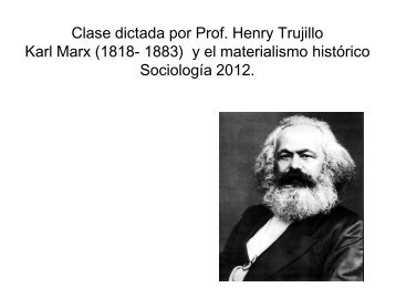 El aporte teórico y metodológico de Karl Marx al análisis sociológico ...