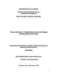 titulo:espacio y territorio en los estudios sociológicos en cuba