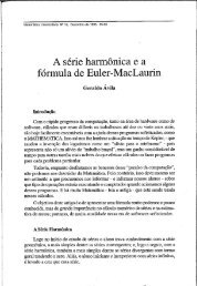 A série harmônica e a fórmula de Euler-MacLaurin - Revista ...