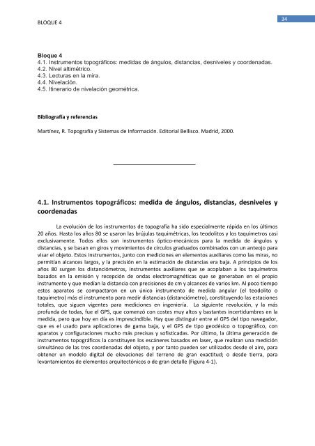 4.1. Instrumentos topográficos: medida de ángulos, distancias ...