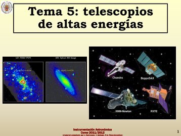 Telescopios de altas energías. - GUAIX