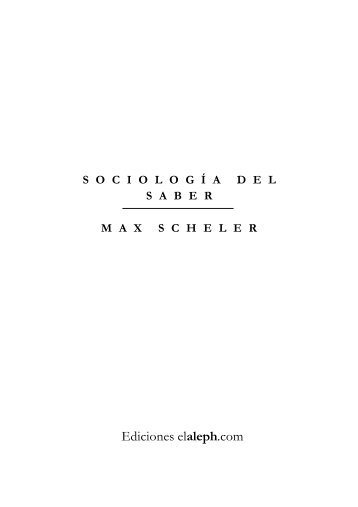 Sociología del saber - seminario de filosofia del derecho