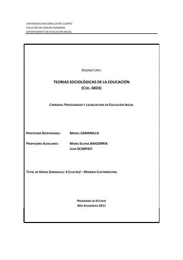 UNIVERSIDAD NACIONAL DE RIO CUARTO - Sistema de ...