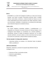 Instituto de Investigaciones Sociológicas - Transparencia UABJO ...