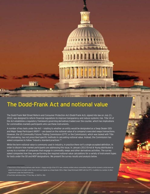 Notional value under Dodd-Frank: