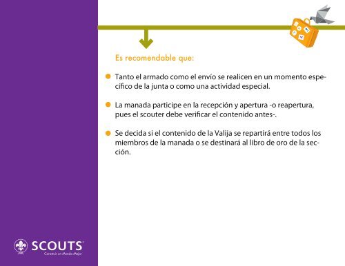 LA VALIJA AMARILLA - Asociación de Scouts de México