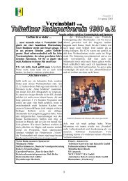Vereinsblatt des - Tollwitzer Radsportverein 1900 eV