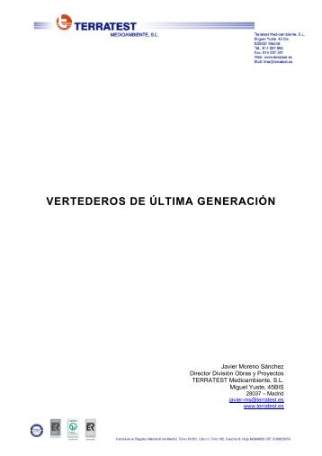 VERTEDEROS DE ÚLTIMA GENERACIÓN - Terratest