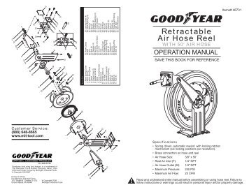 Retractable Air Hose Reel - Northern Tool + Equipment