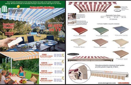 Retractables Brochure - Marygrove Awnings
