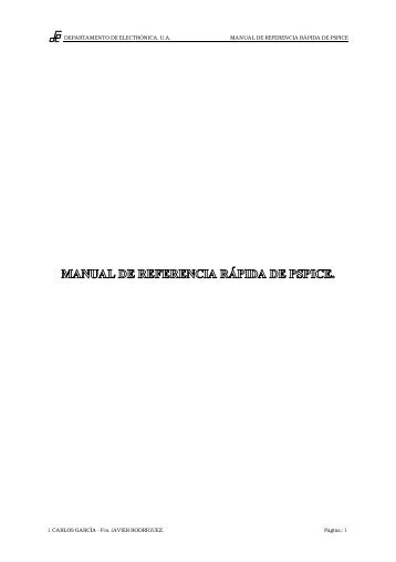 Apuntes PSpice - Departamento de Electrónica