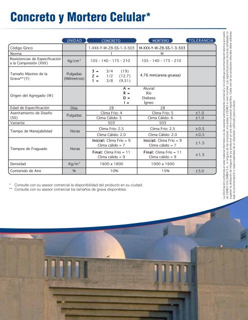 Catálogo de Productos - Cemex Colombia