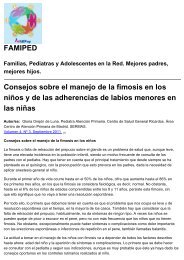 FAMIPED Consejos sobre el manejo de la fimosis en los niños y de ...