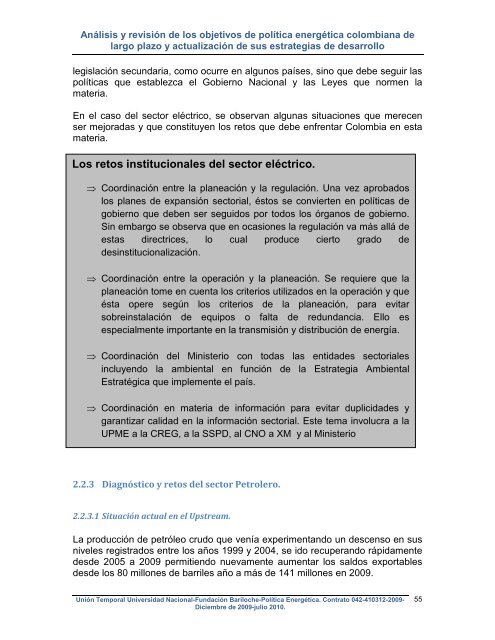 Plan Energético Nacional - Upme