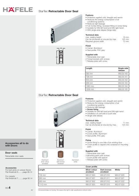 StarTec Retractable Door Seal - AutoSpec Media Server