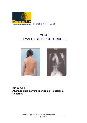 GUÍA .…EVALUACIÓN POSTURAL…… - Biblioteca