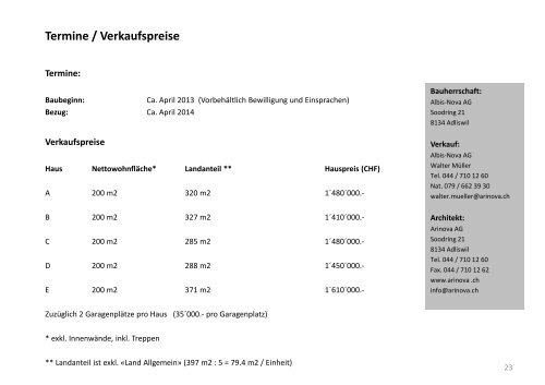 Verkaufsdokumentation - Raiffeisen