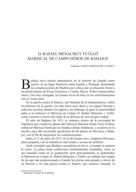 guerra de la independencia. operaciones en el suroeste 1810-1811