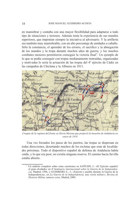 guerra de la independencia. operaciones en el suroeste 1810-1811