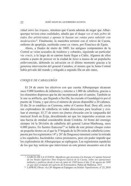 guerra de la independencia. operaciones en el suroeste 1810-1811