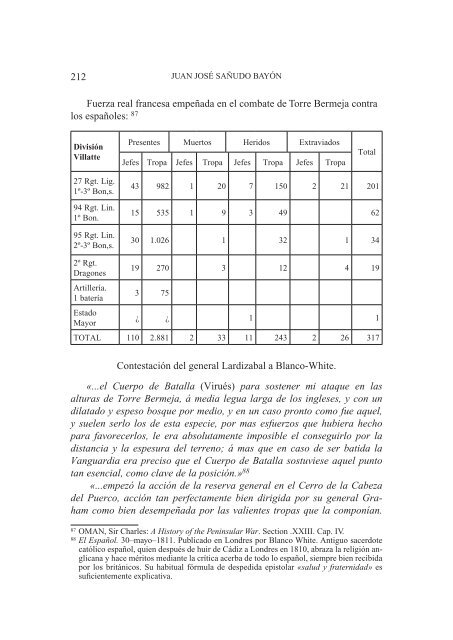 guerra de la independencia. operaciones en el suroeste 1810-1811