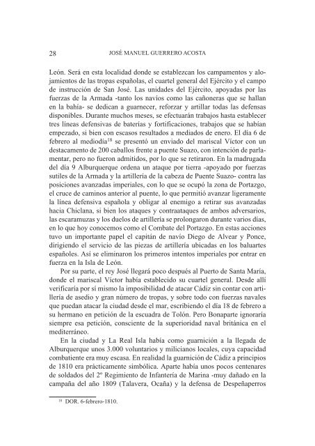 guerra de la independencia. operaciones en el suroeste 1810-1811