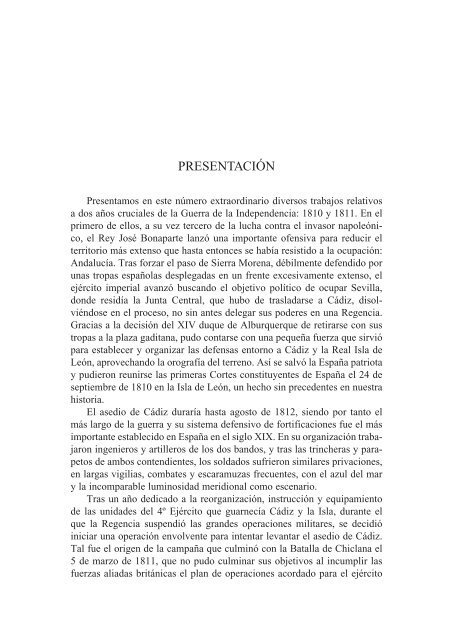 guerra de la independencia. operaciones en el suroeste 1810-1811