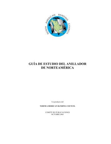 GUÍA DE ESTUDIO DEL ANILLADOR DE NORTEAMÉRICA