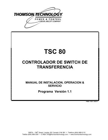 TSC 80 - Thomson Technology