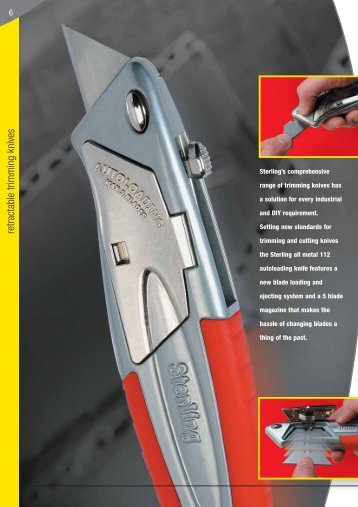 retractable trimming knives - Sheffield Blades