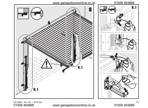 Installation Instructions PDF - Garage Doors