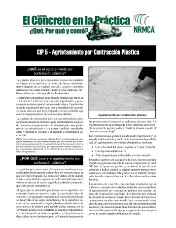 CIP 5 - Agrietamiento por Contracción Plástica - National Ready ...