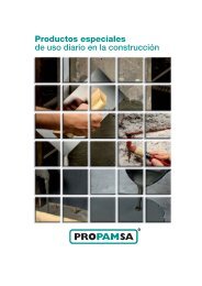 Productos especiales de uso diario en la construcción - Propamsa