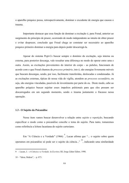 repetição e clínica na neurose obsessiva - pgpsa/uerj