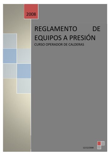 REGLAMENTO DE EQUIPOS A PRESIÓN - repara tu mismo