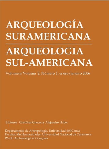 arqueología suramericana - World Archaeological Congress