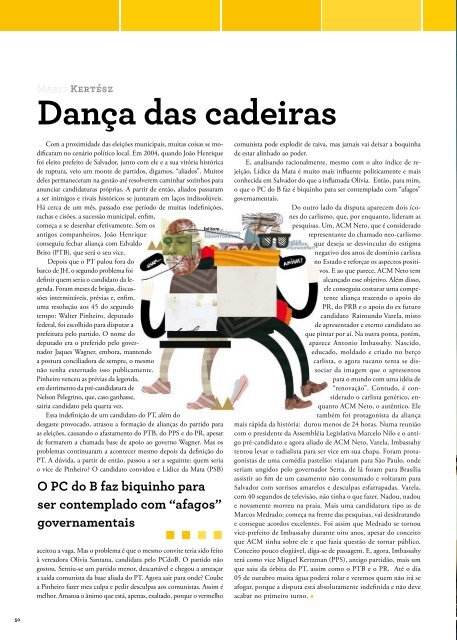 Cartas - Revista Metrópole