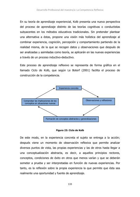 Desarrollo profesional del maestro La ... - Practica Reflexiva