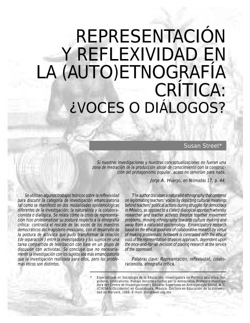 representación y reflexividad en la (auto)etnografía crítica - Dialnet