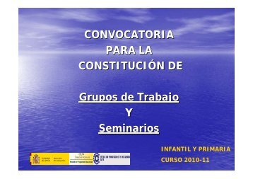 CONVOCATORIA PARA LA CONSTITUCIÓN DE Grupos de Trabajo ...